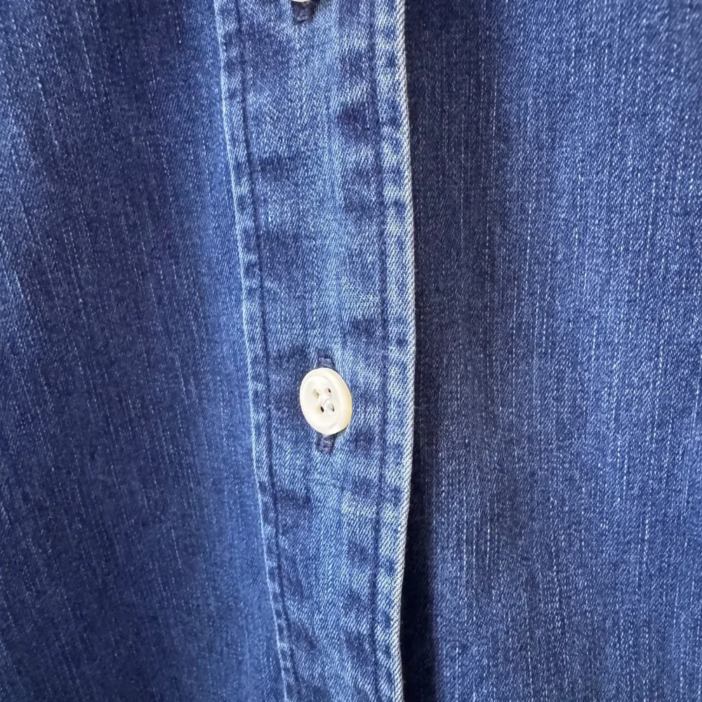 Faconnable Denim-Blue 100% Cotton Blouse in Size XL - Picture 5 of 10